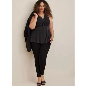*TORRID* Culro Deep Black Surplice Tank Top
